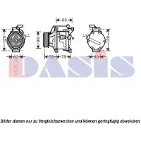 AKS Dasis Kompressor, Klimaanlage 850728N