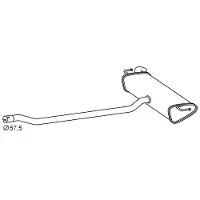 VEGAZ Endschalldämpfer FIAT,JEEP FTS-517 51938160 Endtopf,Auspuff Endtopf,Nachschalldämpfer,ESD
