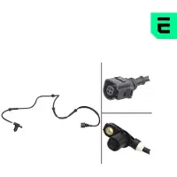 OPTIMAL ABS Sensor Raddrehzahl Hinten Links für VW SHARAN (7M8, 7M9, 7M6) 06-S152