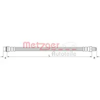 METZGER Bremsschlauch 4110935