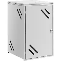 Uniprodo Mülltonnenbox - 240 l - Luftschlitze