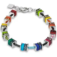 Coeur de Lion Armband - GeoCUBE Armband classic Polaris & Strass - Gr. ONE SIZE - in Mehrfarbig - für Damen