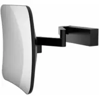 DECOR WALTHER Make-up Spiegel VISION S Unlit 5X Wandmodell Mat Schwarz (5x Vergrößerung)