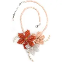 Collezione alessandro Kette mit Anhänger "Estelle" mit facettierten Glasperlen