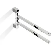 DECOR WALTHER Handtuchhalter Corner Doppel Chrom