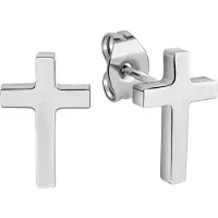 Vivance Paar Ohrstecker "Edelstahl Motiv Kreuz"