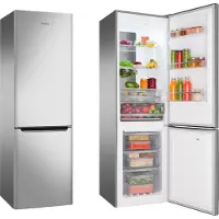 Amica KGCN 388 145 E, 250 l, NoFrost-Funktion (Kühleinheit), SN-T, 4 kg/24h, C, Edelstahl