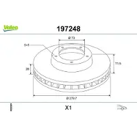 Valeo Bremsscheibe 197248