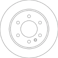 TRW Bremsscheibe DF6596S, 1 Stück