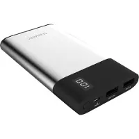 Terratec P80 Slim, 8000 mAh, Lithium Polymer (LiPo), Schwarz, Metallisch