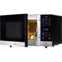 Bauknecht Mikrowelle "MW 59 MB", schwarz (schwarz, matt), B:52cm H:31cm T:45,8cm, Mikrowellen, DualCrisp & CrispFry sorgen für knusprige Ergebnisse in Minuten, Mikrowelle