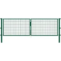 GAH Alberts Zaundoppeltür ALBERTS "Flexo", grün, B:400cm H:120cm, Stahl, Tore, Zaundoppeltür, 400 cm Breite, in versch. Höhen