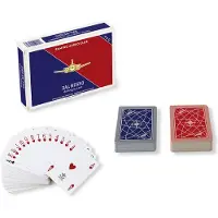 Dal Negro spielkarten Doppeldeck 8,8 x 6,3 cm PVC blau/rot