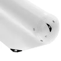 vidaXL Transparente Plane mit Ösen 4x12 m PVC