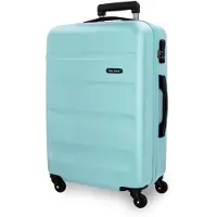 Roll Road Unisex. 584936E Großer Flex Rigid Flex Koffer 75cm himmelblau (OSFA), Lässig, ABS/Polykarbonat