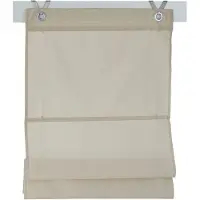 Kutti Heimtextilien Raffrollo / Ösenrollo Kessy Bessy ohne Bohren | natur 45x140
