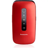 Panasonic KX-TU550, Klappgehäuse, 7,11 cm (2.8"), 1,2 MP, Bluetooth, 1400 mAh, Rot