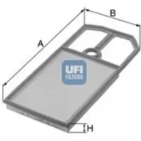 Ufi Luftfilter 2793700 116mm