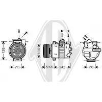 Diederichs Kompressor, Klimaanlage Climate DCK1034