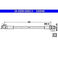 Ate Bremsschlauch 24.5209-0353.3