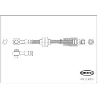 CORTECO Bremsschlauch 49393855 für Opel Vauxhall Vorderachse Rechts
