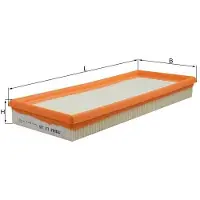 MAHLE ORIGINAL Knecht Luftfilter LX 285