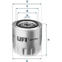 Ufi Ölfilter FIAT,PIAGGIO 23.172.00 4434790,5951895,2112175213000 Motorölfilter,Filter für Öl 2175213,222721,5951865,5964796,2112175213,830424