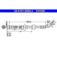 Ate Bremsschlauch 24.5151-0584.3