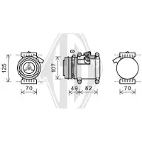 Diederichs Kompressor, Klimaanlage Climate DCK1156