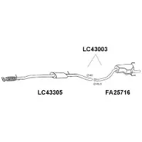 VEGAZ LS-122 Endschalldämpfer für LANCIA YPSILON (843) Auspuff