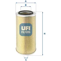 Ufi Luftfilter 27.802.00 passend für MERCEDES-BENZ LP Filtereinsatz