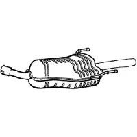 VEGAZ Endschalldämpfer OPEL OS-706 5852586,5852583,13235385 Endtopf,Auspuff Endtopf,Nachschalldämpfer,ESD