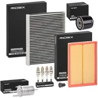 RIDEX Inspektionspaket Filterset für VW POLO (9N) für SEAT Ibiza III Schrägheck (6L) für SKODA Fabia I Combi (6Y5) FABIA (6Y2) FABIA Stufenheck (6Y3)