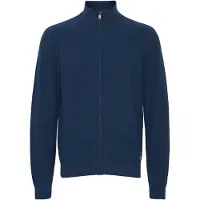 Blend Strickjacke "Strickjacke BHCodford", Herren, Gr. L, blau (marineblaus), Obermaterial: 100% Baumwolle CO., Strickjacken Strickjacke
