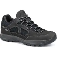 Hanwag Wanderschuhe Gritstone II Wide GTX Asphalt Black Herren-Schuhgröße 41,5