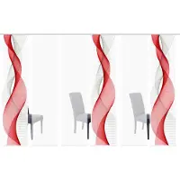 Home wohnideen Schiebegardine "OPALIA 6ER SET", (6 St.), HxB: 245x60