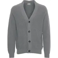 !Solid Cardigan SOLID "Cardigan SDGore", Herren, Gr. L, grau (griffin melange), Obermaterial: 100% Baumwolle CO recyc.., Strickjacken Cardigan