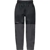 Vaude Kids Escape Pants VI, Regenhose, schwarz
