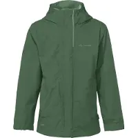 Vaude Kids Escape Light IV, Kinder Regenjacke, wasser- & winddichte Outdoor-Jacke, atmungsaktiver Windbreaker mit Kapuze, woodland, 110-116