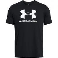 Under Armour T-Shirt Ua Sportstyle Logo Update Ss 1382911-001 Schwarz Loose Fit