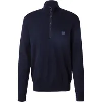 BOSS Pullover aus Baumwolle und Kaschmir mit Troyerkragen Grösse L