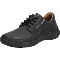 Rieker Herren Echtleder Schnürhalbschuh schwarz, Herren:41 EU