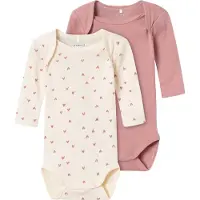 Name it Body "NBFBODY 2P LS BUTTERCREAM HEARTS NOOS" Packung, 2 Stk.