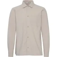 Casual Friday Langarmhemd "Langarmhemd CFAlvin", Herren, Gr. L, N-Gr, beige (chateau gray), Obermaterial: 100% Baumwolle CO., Hemden Langarmhemd