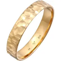 KUZZOI Ring Herren Bandring Freundschaftsring 925 Silber Kuzzoi Gold
