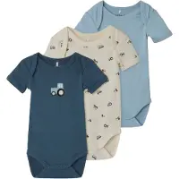 Name it Body k/ä - Noos - 3er-Pack - Jet Stream - - 50 - Body K/Ä
