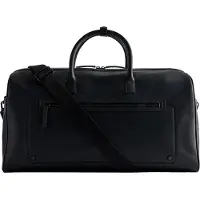 Ted Baker Leder Reisetasche LANDERS Recycled Leather Holdall Black schwarz