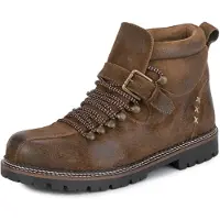 Stockerpoint Herren Tiago Trachtenstiefel, hellbraun gespeckt, 46