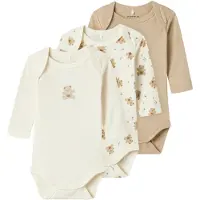 Name it Body "NBNBODY 3P LS JET STREAM BEAR NOOS" Packung, 3 Stk.