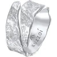 KUZZOI Ring Bandring Struktur Used Look 925 Silber Kuzzoi Silber